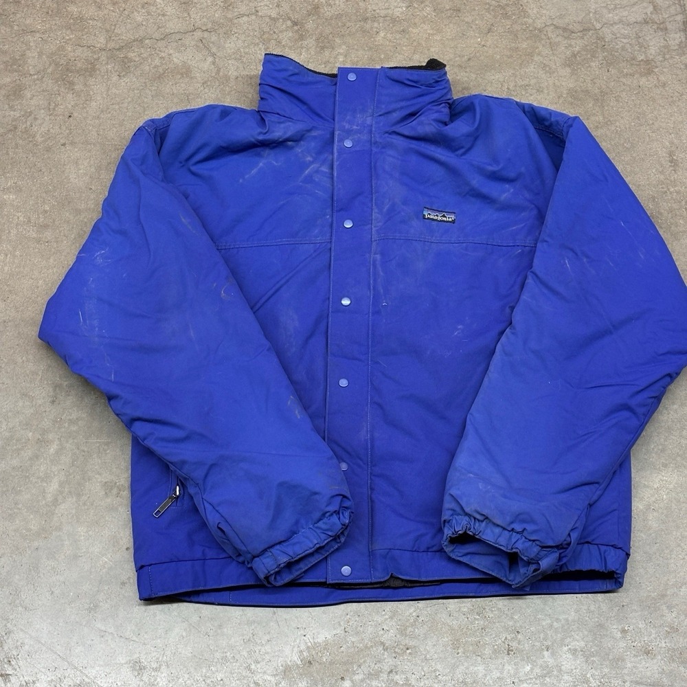 Patagonia Puffer Jacket Blue Insulated Outdoor Winter Coat Men's L